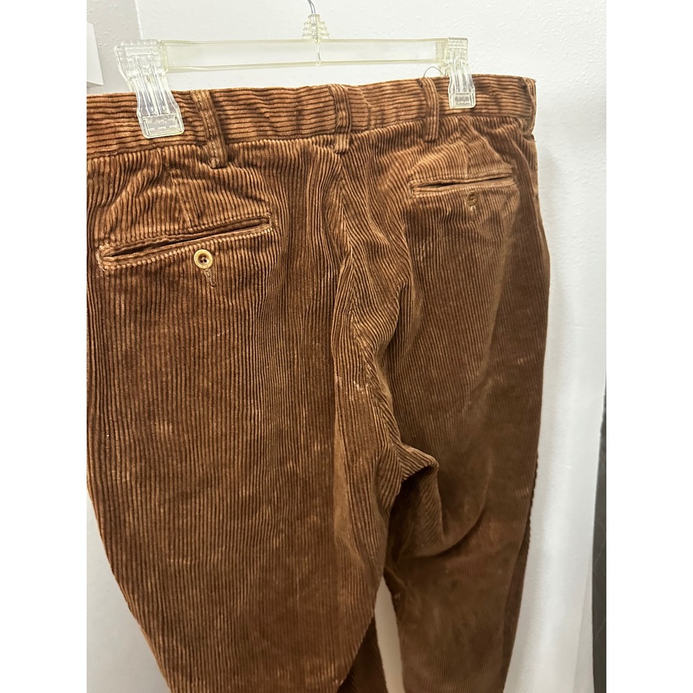 Polo Ralph Lauren Mens Brown Wide Wale Corduroy Pants 100% Cotton 36/30 - Picture 4 of 10